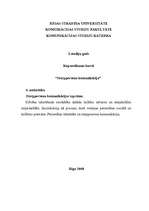 Eseja 'Sevis pašizzināšana kā komunikāciju veicinošs process', 1.