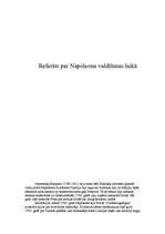 Konspekts 'Napoleona Bonaparta valdīšanas laiks', 1.