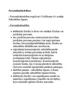 Konspekts 'Personālsabiedrības', 1.