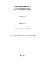 Referāts 'Eiro, tā pirmsākumi, ieviešana, plusi un mīnusi', 1.