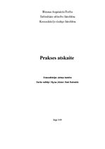 Prakses atskaite 'Prakses atskaite kursā "Sabiedriskās attiecības"', 1.