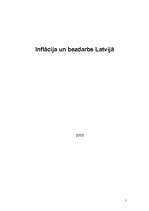 Referāts 'Inflācija - bezdarbs', 1.