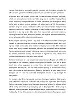 Eseja 'Transport in the UK', 3.