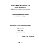 Konspekts 'Starptautiskā tirdzniecība globālajā pasaulē', 1.