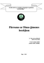Referāts 'Pārrunas ģimenes locekļiem', 1.