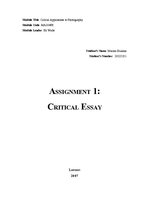 Eseja 'Robert Mapplethorpe’s Body of Photographic Work', 1.
