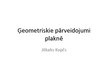 Prezentācija 'Ģeometriskie pārveidojumi plaknē', 1.