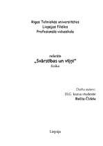 Referāts 'Svārstības un viļņi', 1.