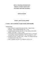 Konspekts 'Valsts un sabiedrības savstarpējās attiecības: politiskā līdzdalība', 1.