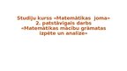 Prezentācija 'Mācību grāmatas izpēte un analīze Matemātika 2. klasei', 1.