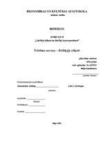 Referāts 'Telefona saruna lietišķajā etiķetē', 1.