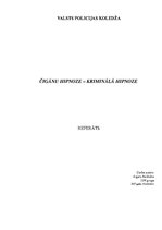 Referāts 'Čigānu hipnoze - kriminālā hipnoze', 1.