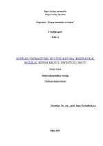 Konspekts 'Kopējais pieprasījums. Multiplikatora (reizinātāja) modelis. Keinsa krusts. Inve', 1.