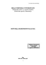 Paraugs 'Dzīvokļa elektroinstalācija', 1.