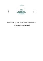 Konspekts 'Studiju projekts - metāla konstrukcijās', 1.
