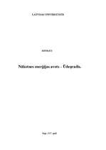 Referāts 'Nākotnes enerģijas avots – ūdeņradis', 1.