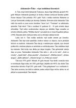 Eseja 'Aleksandrs Čaks, viņa ienākšana literatūrā', 1.
