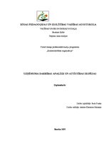 Diplomdarbs 'Uzņēmuma darbības analīze un attīstības iespējas', 1.