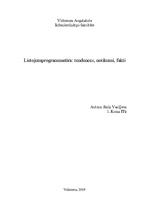 Konspekts 'Lietojumprogrammatūra: tendences, notikumi, fakti', 1.