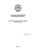 Referāts 'Objektorientētās programmēšanas projektējums valodā JAVA', 1.