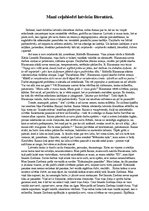 Eseja 'Mani ceļabiedri latviešu literatūrā', 1.