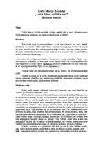 Konspekts 'Ēriha Marijas Remarka romāna "Laiks dzīvot un laiks mirt" analīze ', 1.