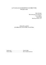 Referāts 'Uzvedības kultūras ētika un estētika', 1.