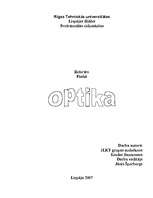 Referāts 'Optika', 1.