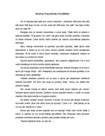 Eseja 'Mana paaudze un es', 1.