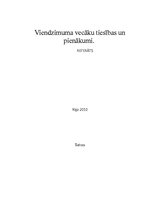 Referāts 'Viendzimuma vecāku tiesības un pienākumi', 1.