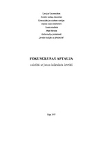 Konspekts 'Fokusgrupas aptauja saistībā ar jauna laikraksta izveidi', 1.