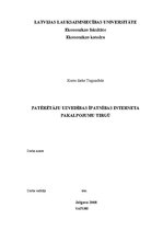 Referāts 'Patērētāju uzvedības īpatnības interneta pakalpojumu tirgū', 1.