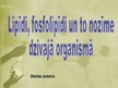 Prezentācija 'Lipīdi, fosfolipīdi un to nozīme dzīvajā organismā.', 1.