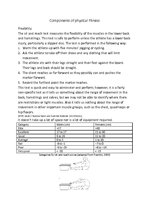 Konspekts 'Components of Physical Fitness, Advantages/Disadvanatges of Each Test', 1.