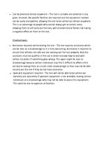 Konspekts 'Components of Physical Fitness, Advantages/Disadvanatges of Each Test', 11.