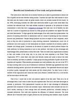 Eseja 'Benefits and Drawbacks of Free Trade and Protectionism', 1.