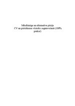 Paraugs 'Mūsdienīga un alternatīva pieeja CV un pieteikuma vēstules sagatavošanā', 1.