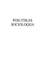 Konspekts 'Politikas socioloģija', 1.