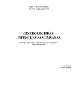Konspekts 'Ginekoloģiskās infekcijas saslimšanas', 1.
