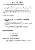 Konspekts 'Pirmais pasaules karš Eiropā', 1.