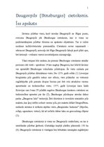 Eseja 'Daugavpils (Dinaburgas) cietoksnis', 1.