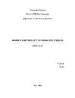 Eseja 'Women Writers of the Romantic Period', 1.