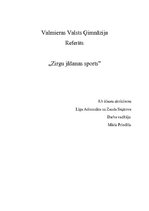 Referāts 'Zirgu jāšanas sports', 1.