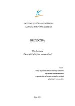 Referāts 'Vija Artmane "Ziemcieši. Mirkļi no manas dzīves". Grāmatas recenzija', 1.
