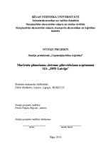 Referāts 'Maršrutu plānošanas sistēmas pilnveidošana uzņēmumā SIA "DPD Latvija"', 1.