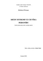Referāts 'Krāsu ietekme uz cilvēka personību', 1.