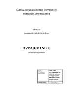 Referāts 'Bezpajumtnieki', 1.