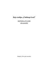 Biznesa plāns 'Biznesa plāns deju studijai', 1.