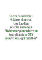Referāts 'Dzimumorgānu uzbūve un izsargāšanās no STS un nevēlamas grūtniecības', 1.