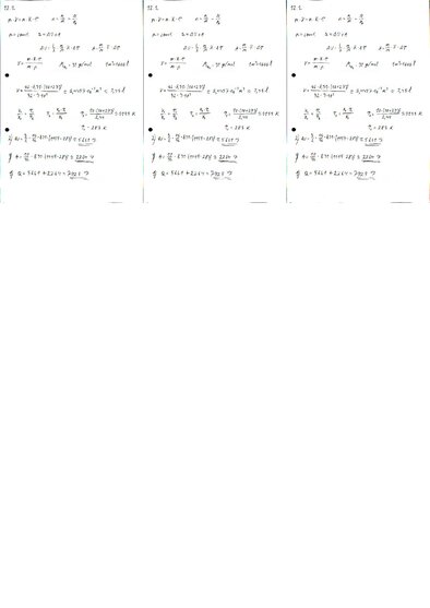 Konspekts 'Fizikas uzdevumu risinājumu apkopojums. Pirmais termodinamikas likums.', 1.